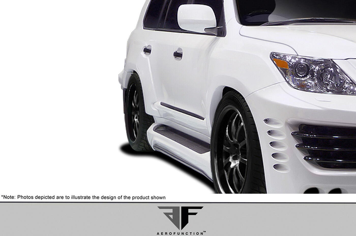 2008-2015 Lexus LX570 Urethane AF-1 Wide Body Door Caps ( PUR-RIM ) - 4 Piece - Clearance Item