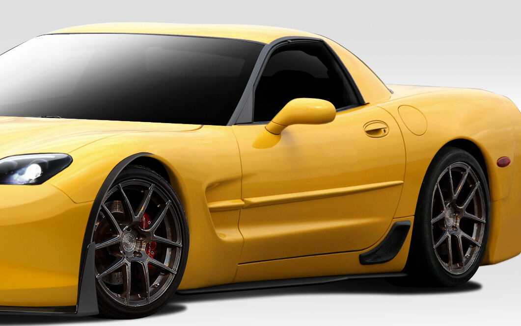 1997-2004 Chevy Corvette Duraflex Stingray Z Side Skirt Splitters - 2PC - 112339