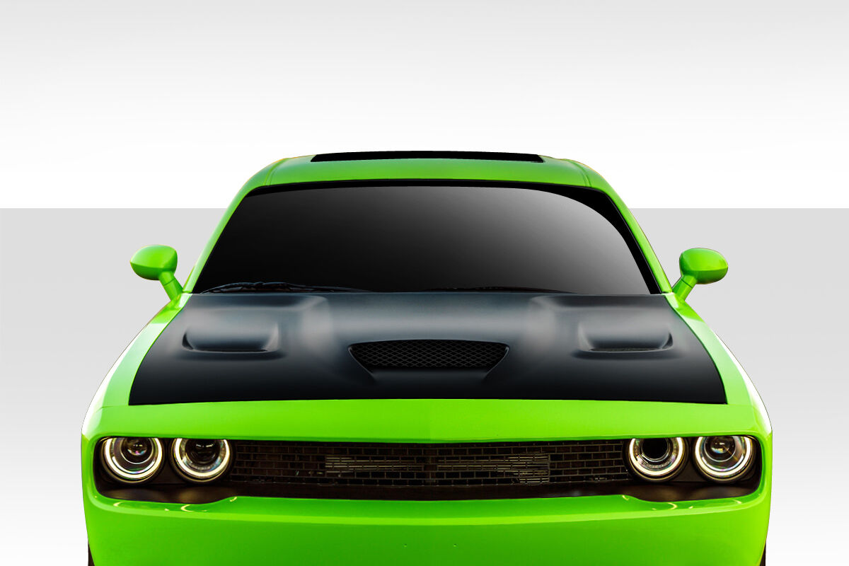 2008-2023 Dodge Challenger Duraflex Hellcat Look Hood - 1PC - 112342