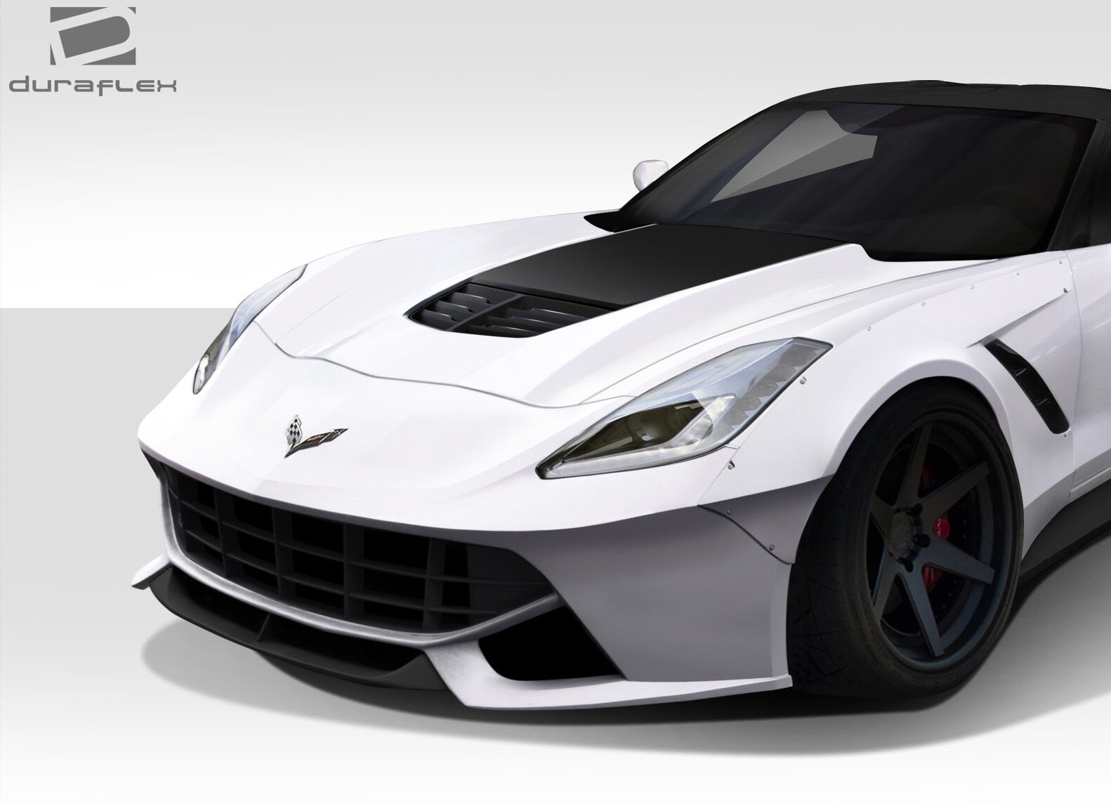 2014-2019 Chevrolet Corvette C7 Duraflex Gran Veloce Front Bumper - 1 Piece