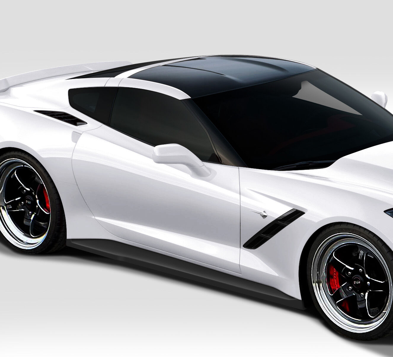 2014-2016 Chevy Corvette C7 Duraflex Gran Veloce Side Skirts- 2PC - 112425