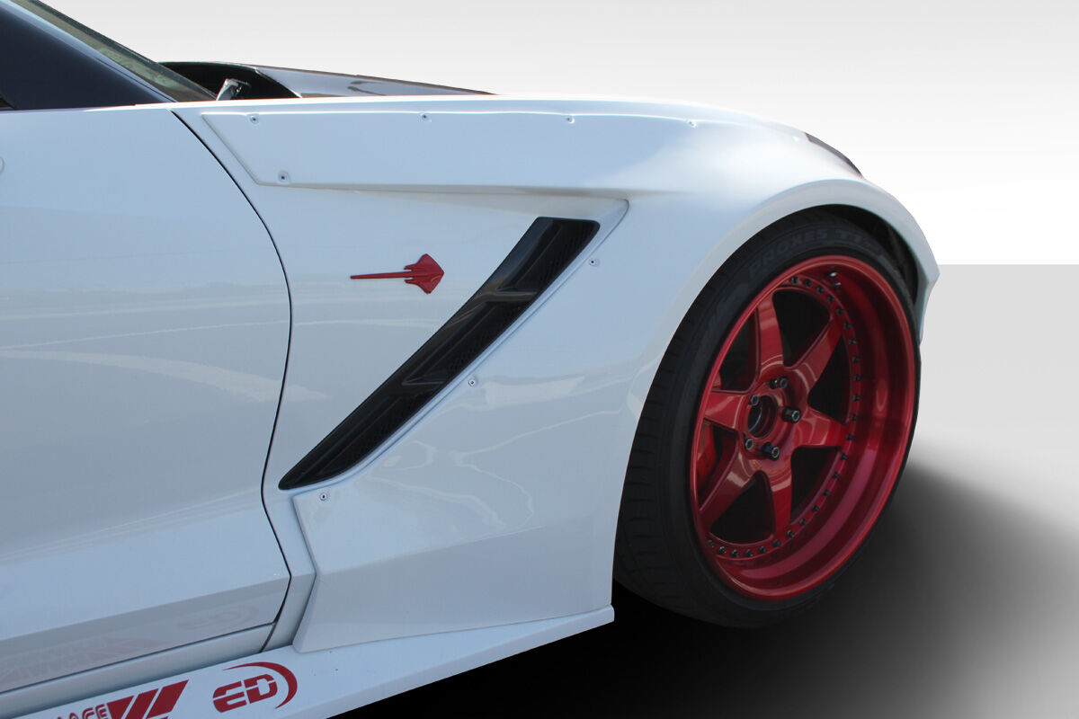 2014-2016 Chevy Corvette C7 Duraflex Gran Veloce Wide Body Front Fender Flares-