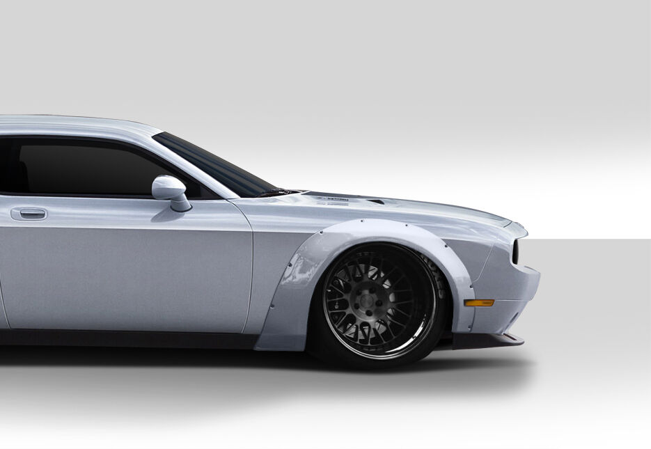 2008-2023 Dodge Challenger Duraflex Novara Wide Body Front Fender Flares - 2PC -