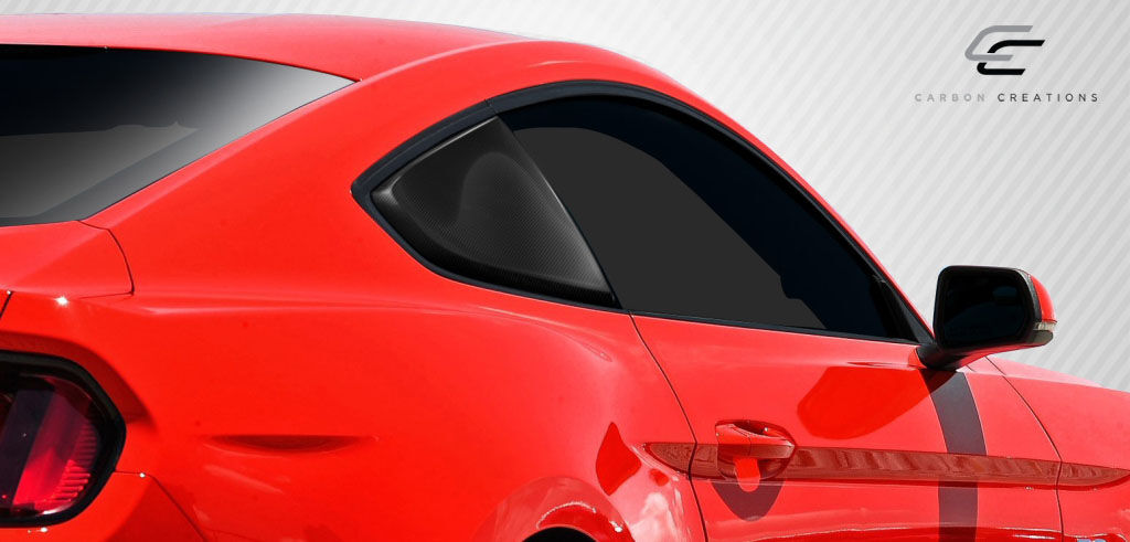 2015-2023 Ford Mustang Carbon Creations R-Spec Window Scoop - 2 Piece (S) (Clearance Item)