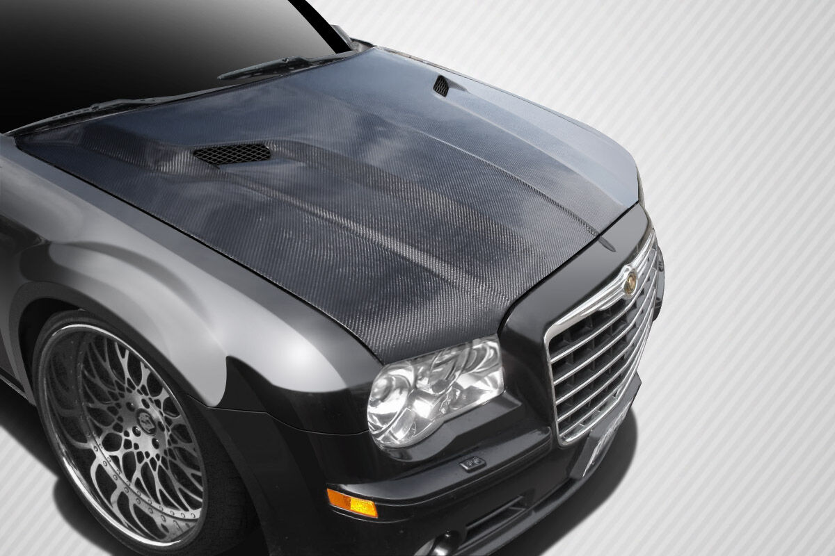 2005-2010 Chrysler 300 300C Carbon Fiber Challenger Hood - 1 Piece - 112476