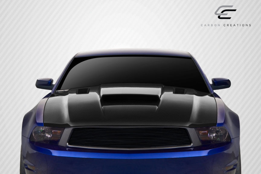 2010-2012 Ford Mustang Carbon Creations CVX Version 3 Hood - 1 Piece
