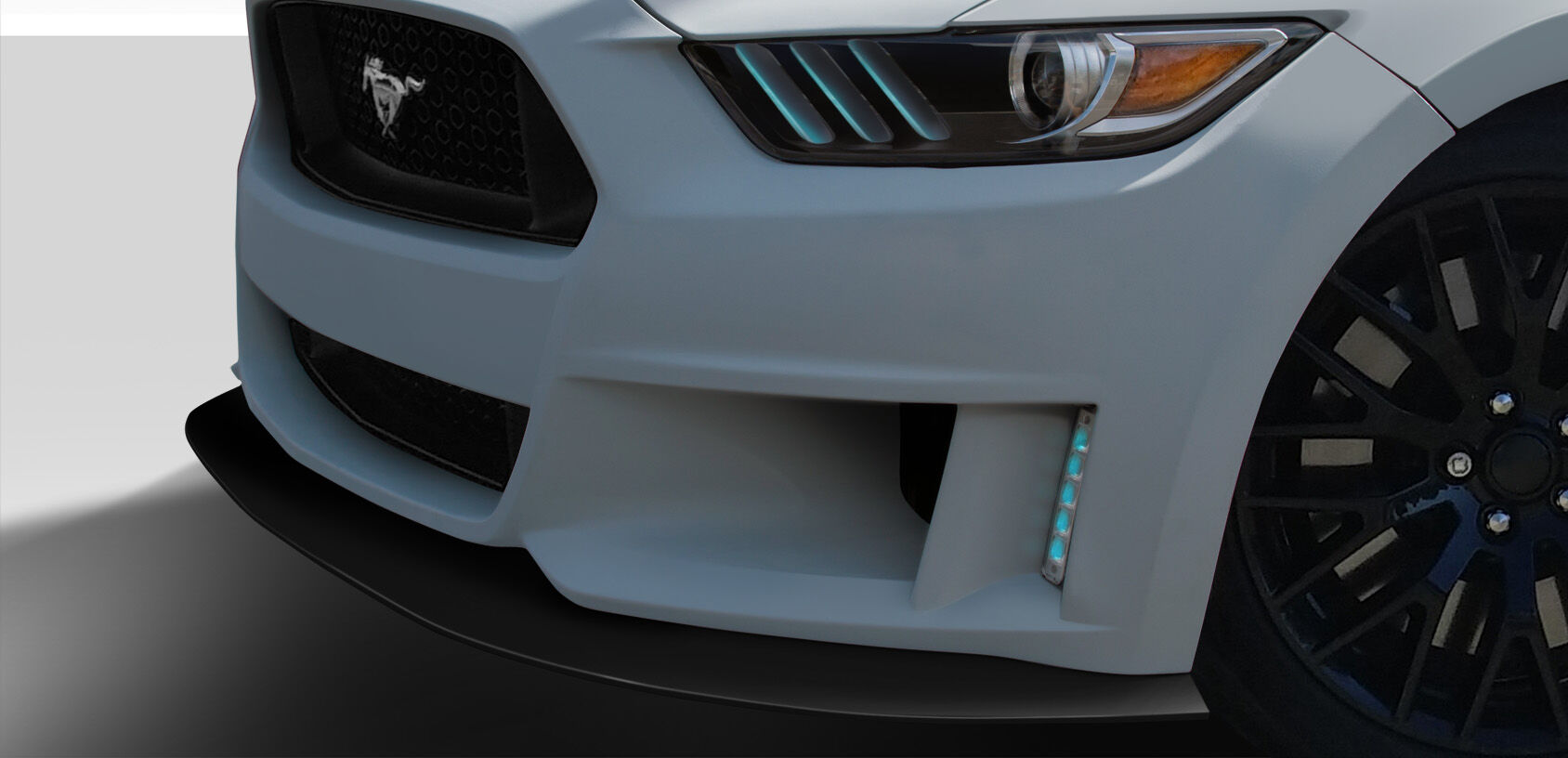 2015-2017 Ford Mustang Duraflex Grid Front Lip - 1PC - 112569