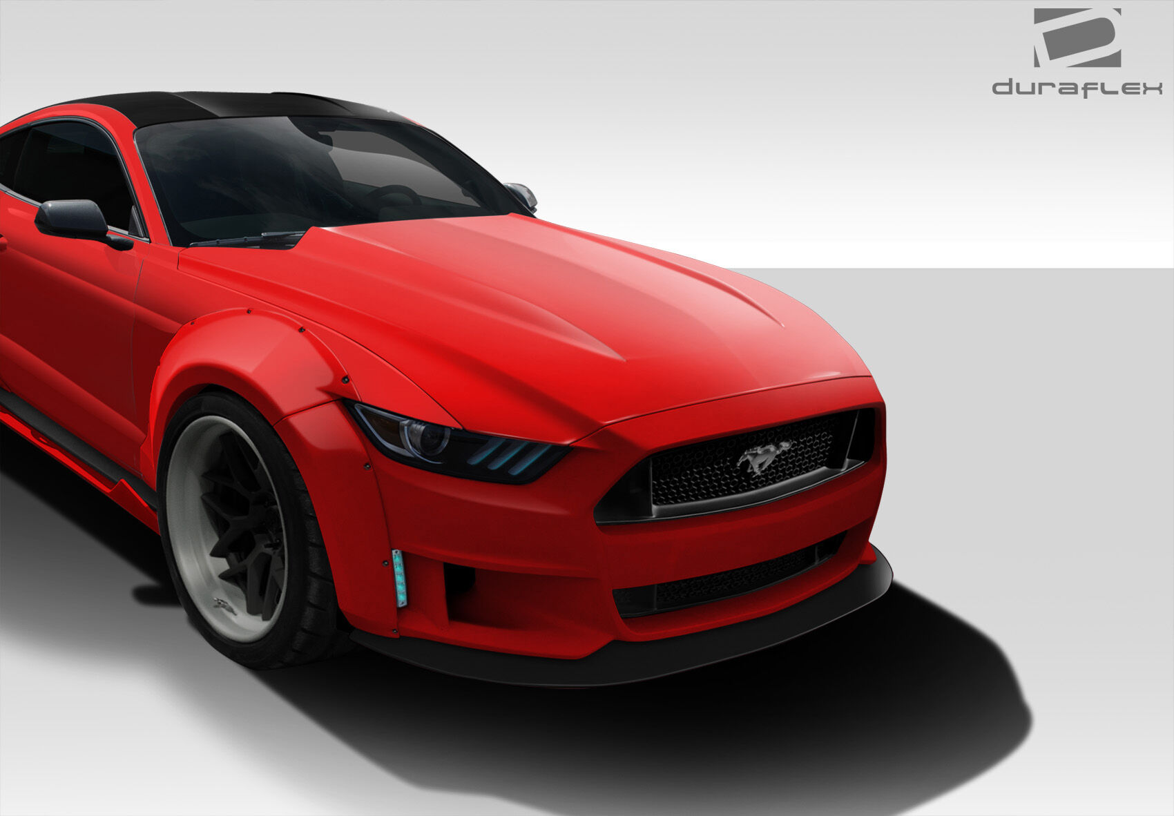 2015-2017 Ford Mustang Duraflex Cowl Hood - 1 Piece