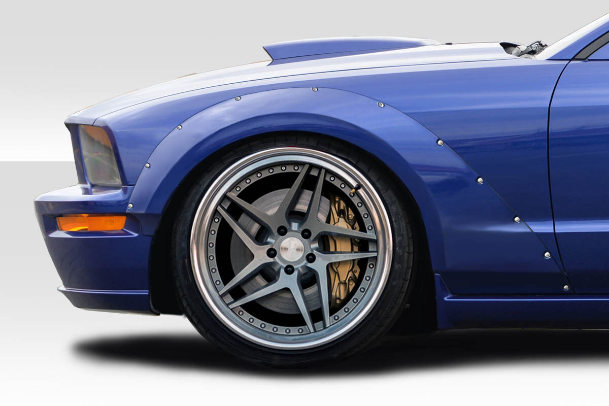 2005-2009 Ford Mustang Duraflex Circuit Wide Body 75MM Front Fender Flares 2PC - 112635