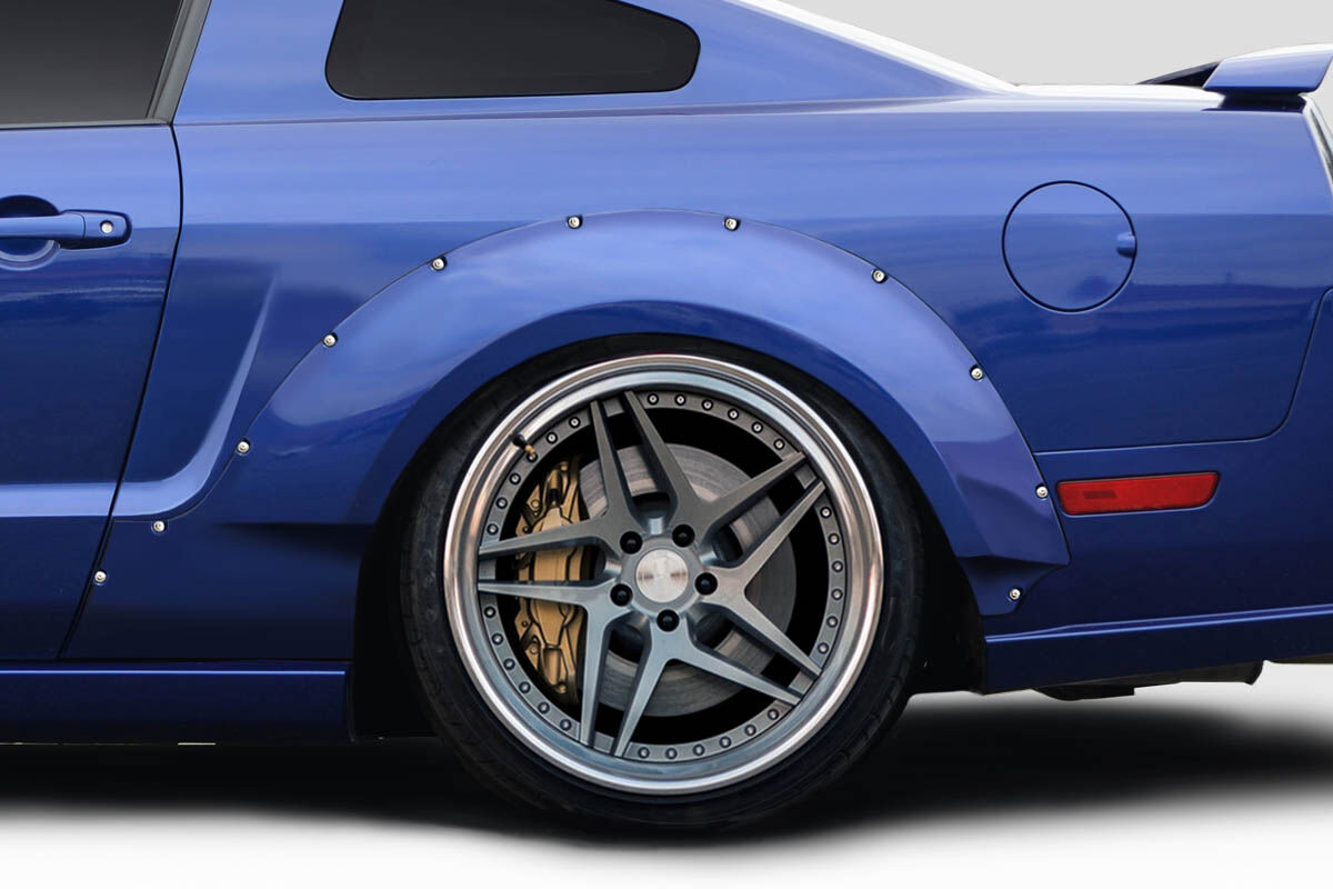 2005-2009 Ford Mustang Duraflex Circuit Wide Body 75MM Rear Fender Flares 2PC - 112636