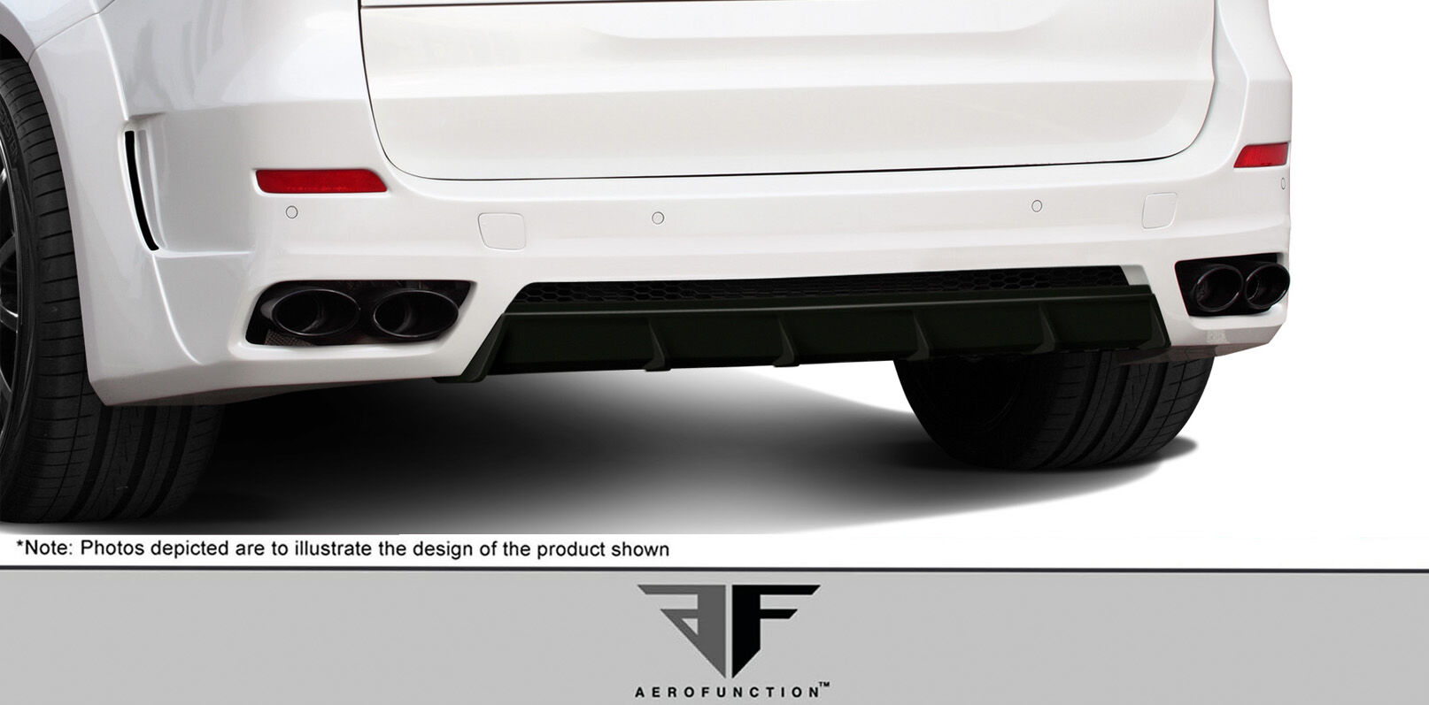 2014-2018 BMW X5 F15 AF-1 Wide Body Rear Diffuser ( GFK ) - 1 Piece - Clearance Item