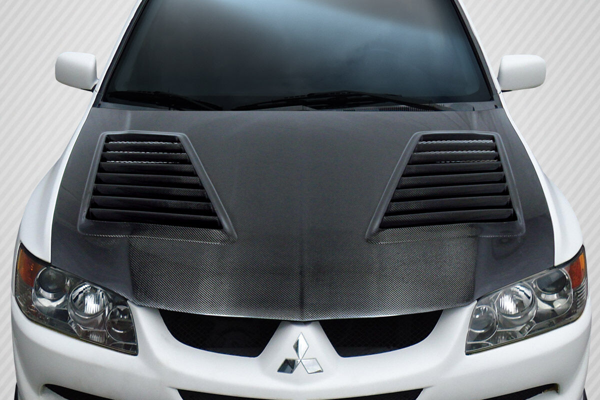 Carbon Creations Track Style Carbon Fiber Hood for 2003-2006 Mitsubishi Evolution - 112953