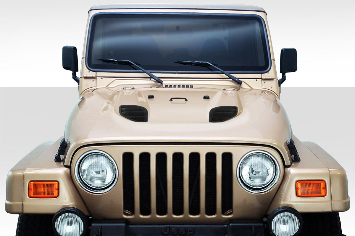 1997-2006 Jeep Wrangler Duraflex Power Dome Hood 1PC - 113012