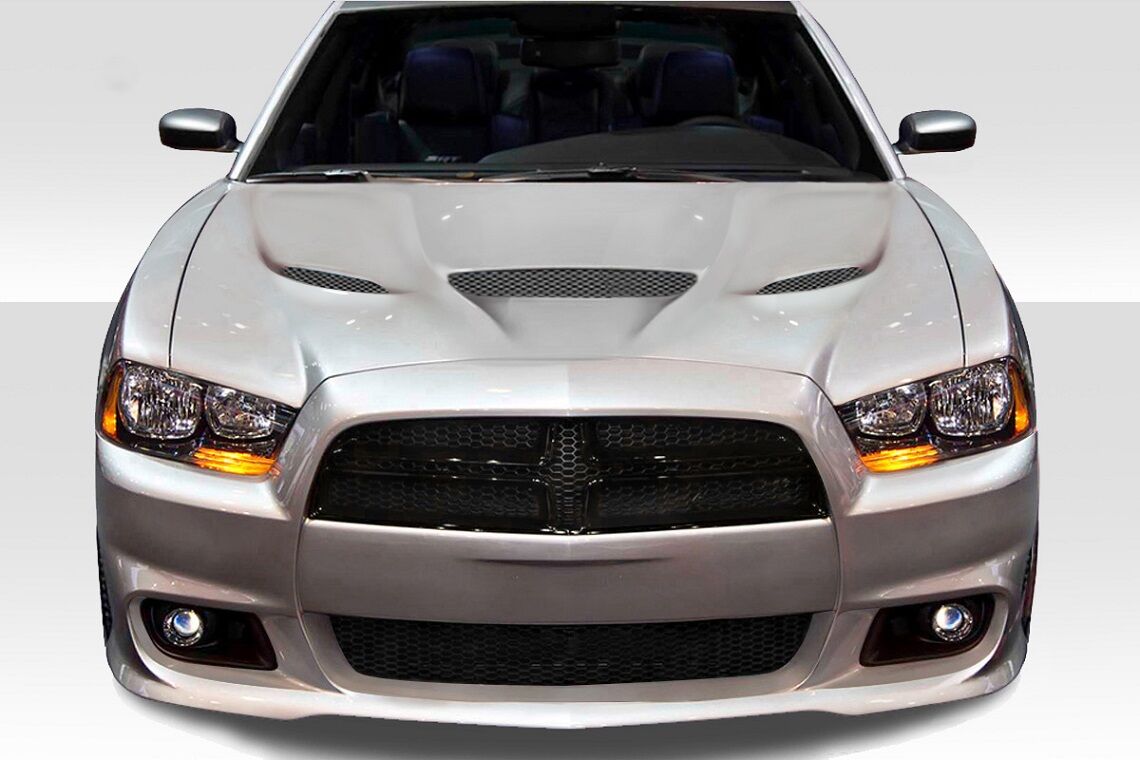 2011-2014 Dodge Charger Duraflex Hellcat Look Hood 1PC - 113200