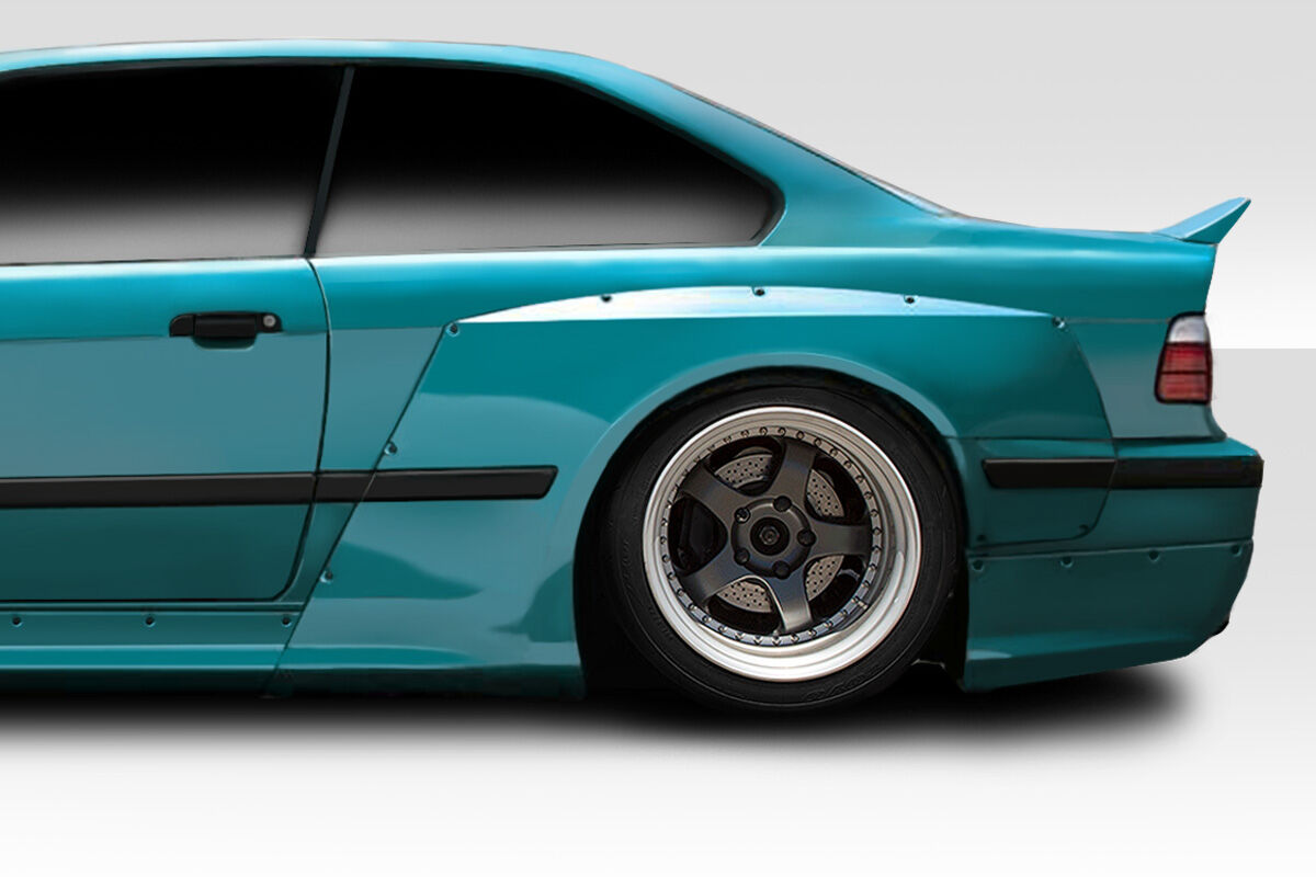 1992-1998 BMW 3 Series M3 E36 2DR Duraflex Circuit Rear Fender Flares 2PC - 113444