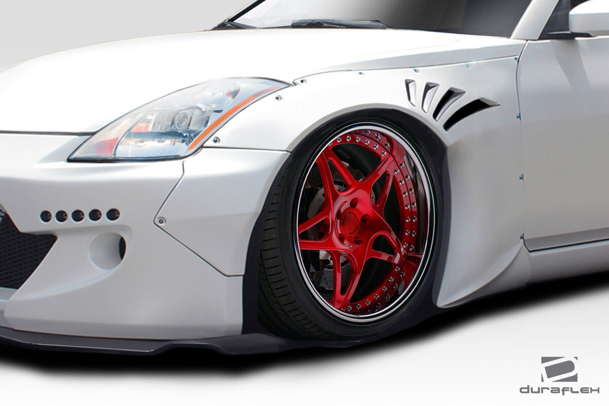 2003-2008 Nissan 350Z Z33 Duraflex RBS Front Fender Flares - 2 Piece