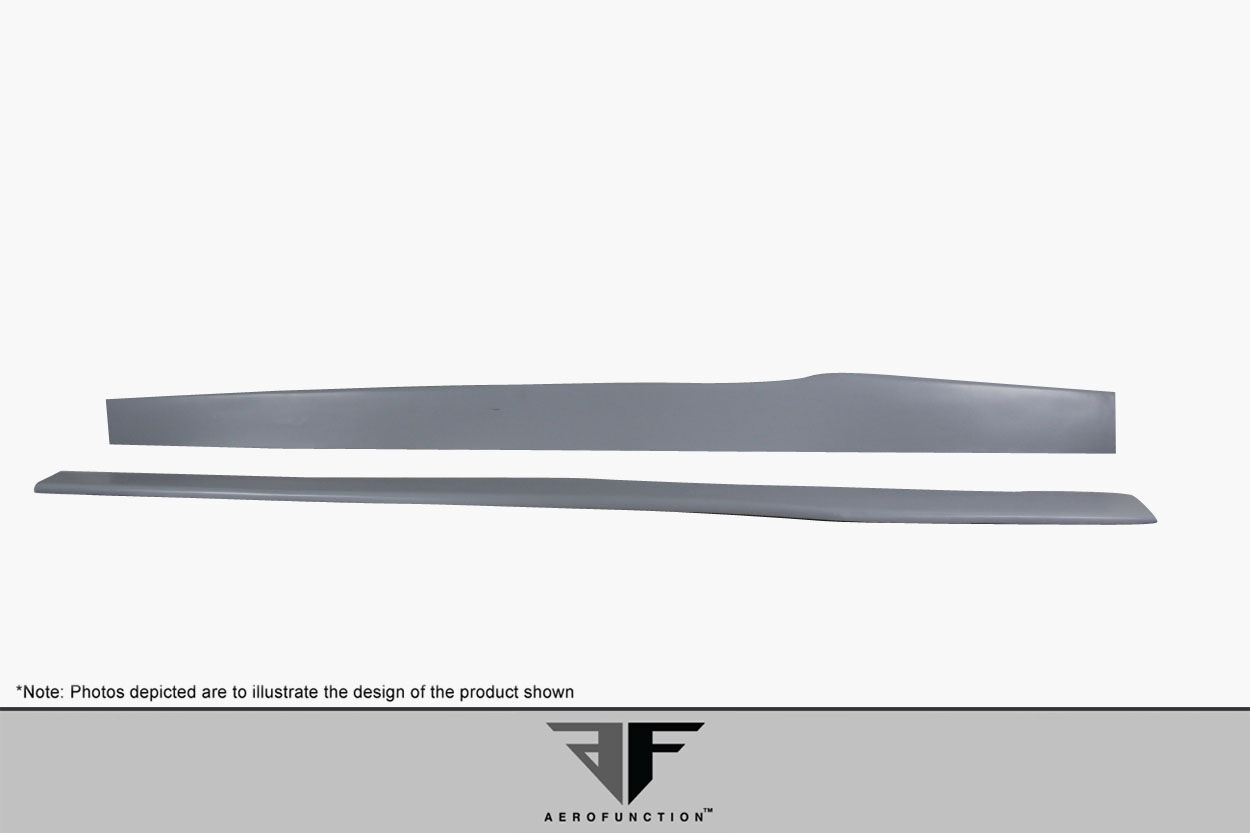 2014-2020 BMW 4 Series F32 AF-1 Wide Body Side Spliters ( GFK ) - 2 Piece ( Must be used with Couture M Sport Look Side Skirts )