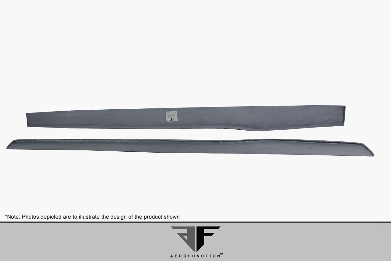 2014-2020 BMW 4 Series F32 AF-1 Wide Body Side Spliters ( GFK ) - 2 Piece ( Must be used with Couture M Sport Look Side Skirts )
