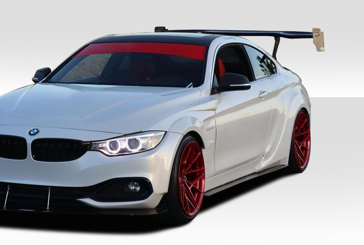 2014-2019 BMW 4 Series F32 AF-1 Wide Body Side Spliters 2PC (GFK) (Must be used with Couture M Sport Look Side Skirts) - 113587