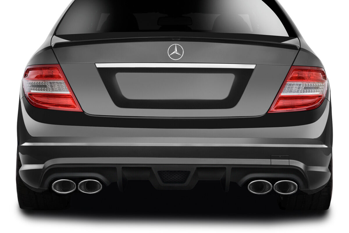 2008-2011 Mercedes C Class W204 / C63 AF-1 Rear Diffuser 1PC (GFK) - 113759