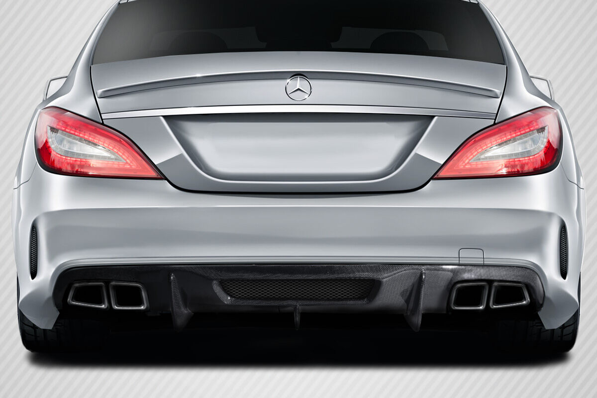 2012-2018 Mercedes W218 CLS63 Carbon AF-1 Rear Diffuser 1PC (CFP) - 113768