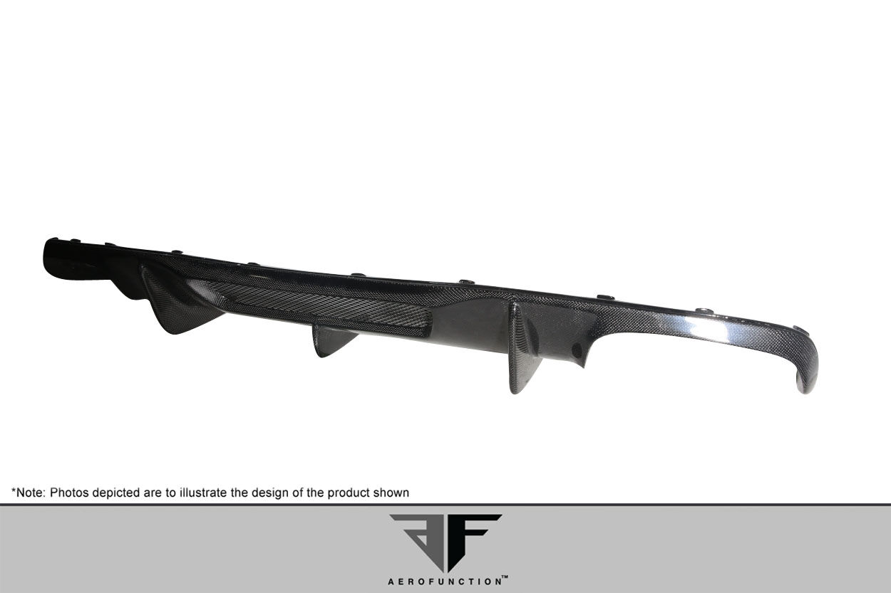 2012-2018 Mercedes W218 CLS63 Carbon AF-1 Rear Diffuser ( CFP ) - 1 Piece
