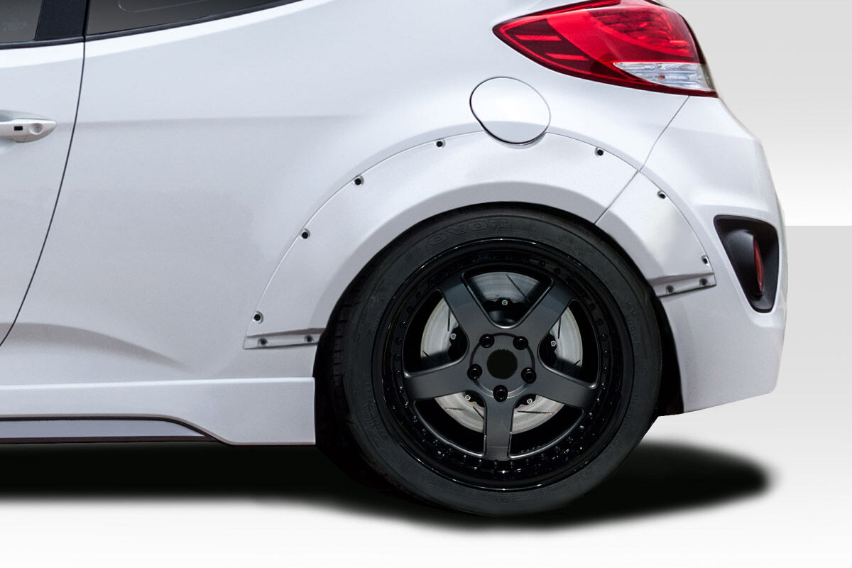 2012-2017 Hyundai Veloster Turbo Duraflex Envision Rear Fender Flares 4PC - 114306