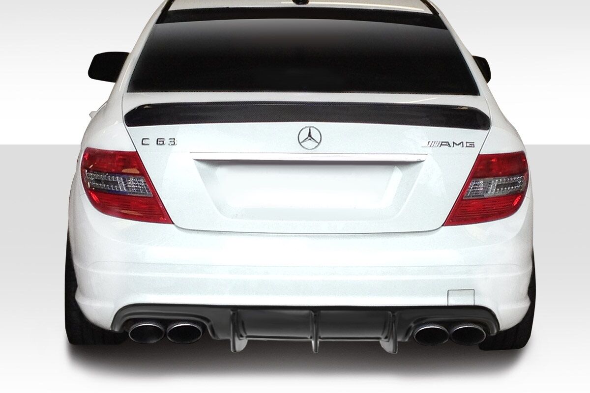2008-2011 Mercedes C Class / C63 W204 Duraflex Super Fin Rear Diffuser 1PC (fits AMG Bumper only) - 114366