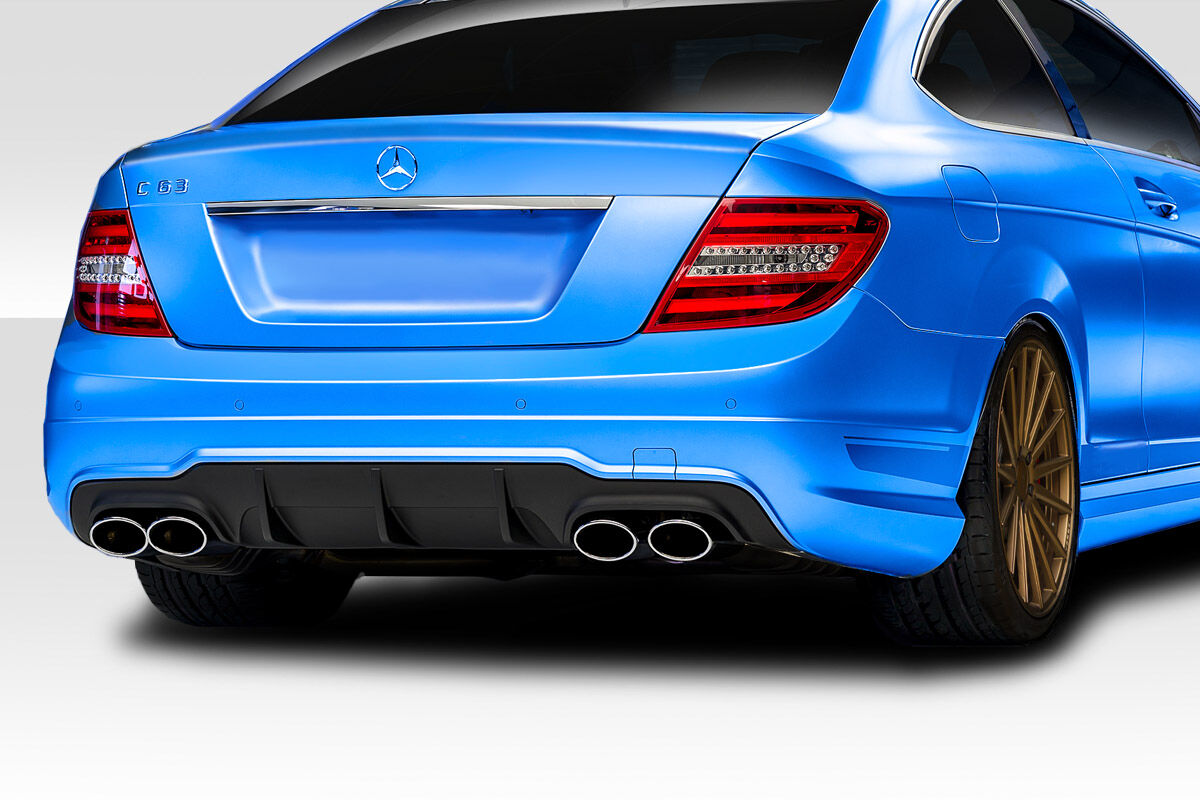 Duraflex C63 Look Style Fiberglass/FRP Rear Bumper Lip/Add On for 2012-2014 Mercedes C Class - 119695