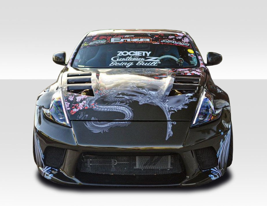 2009-2020 Nissan 370Z Z34 Duraflex AMS Hood - 1 Piece