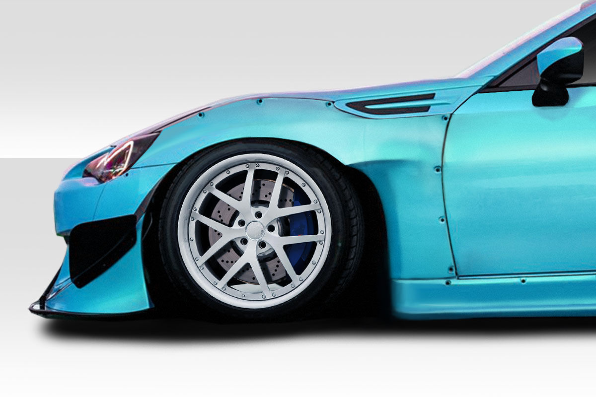 2013-2019 Scion FR-S Toyota 86 Subaru BRZ Duraflex Widebody GT500 V3 Front Fenders 2PC - 114481