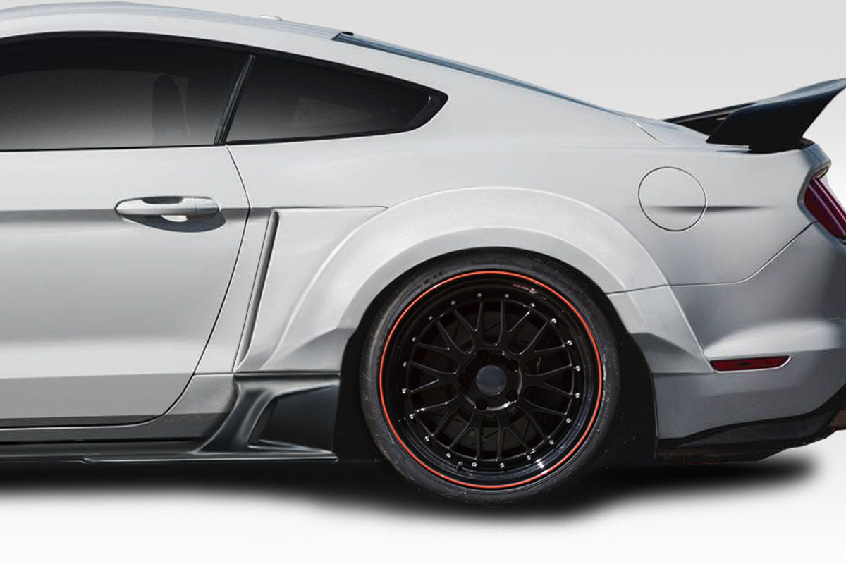2015-2023 Ford Mustang Duraflex KT Wide Body Rear Fender Flares 4PC - 114808