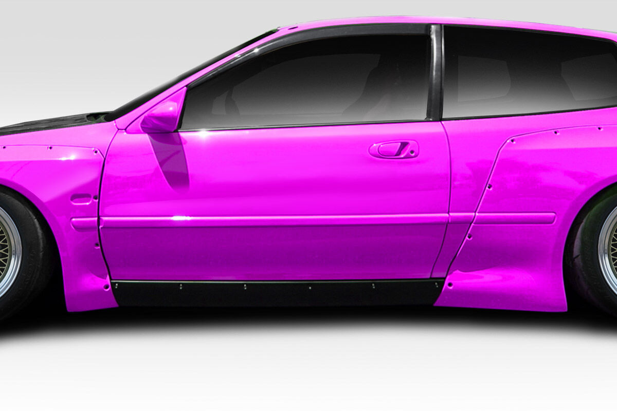 1992-1995 Honda Civic HB Duraflex TKO RBS Wide Body Side Skirts Rocker Panels 2PC - 114903