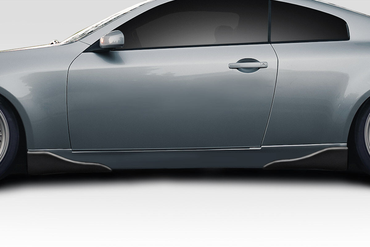 2003-2007 Infiniti G Coupe G35 Duraflex Vader Side Skirts Rocker Panels Add Ons Spat Extensions 4PC - 114932