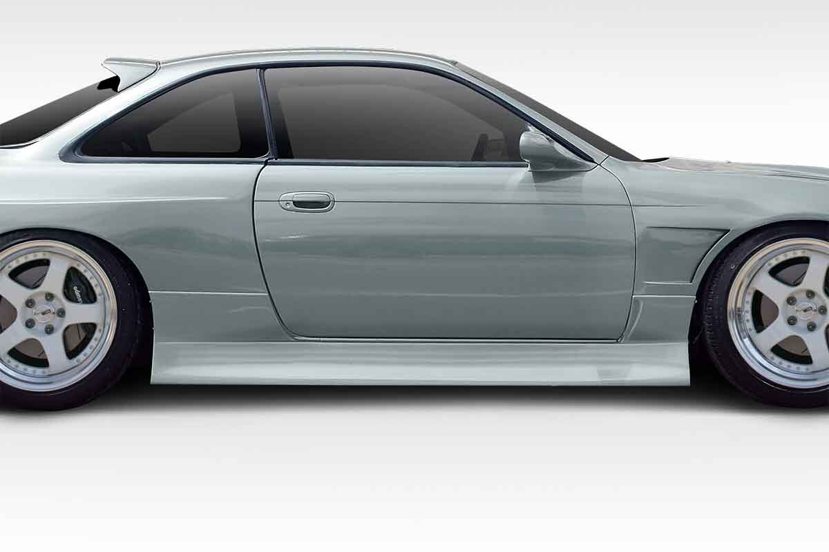1995-1998 Nissan 240SX S14 Duraflex Type U V2 Side Skirts Rocker Panels 2PC - 114949