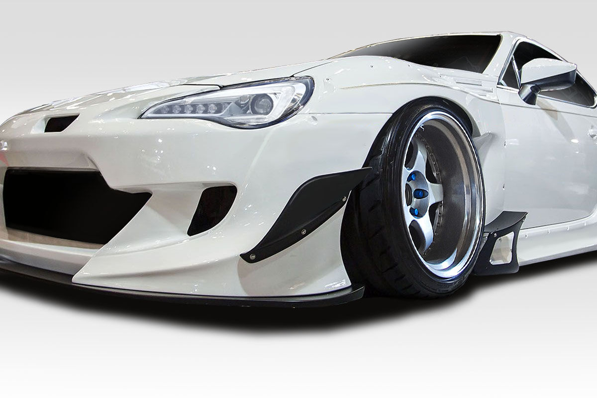 2013-2019 Scion FR-S Toyota 86 Subaru BRZ Duraflex GT500 V3 Front Bumper Canards 2PC - 114987