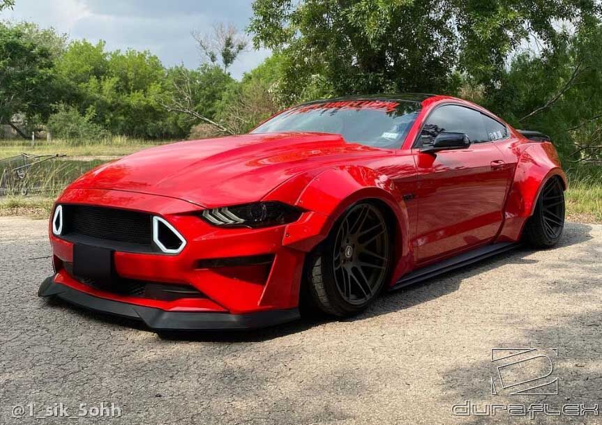 2018-2023 Ford Mustang Duraflex Grid Fender Flares- 8 piece