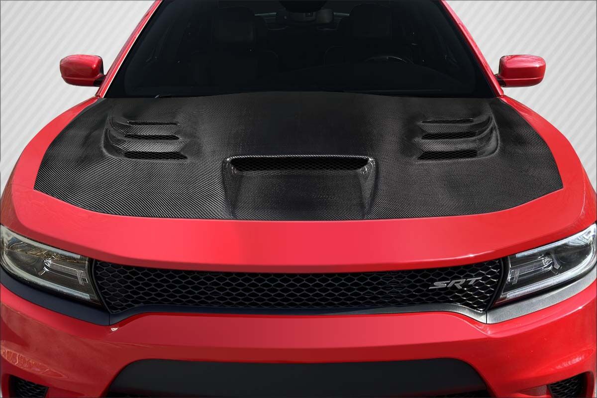 Carbon Creations Viper Style Carbon Fiber Hood for 2015-2023 Dodge Charger - 115991
