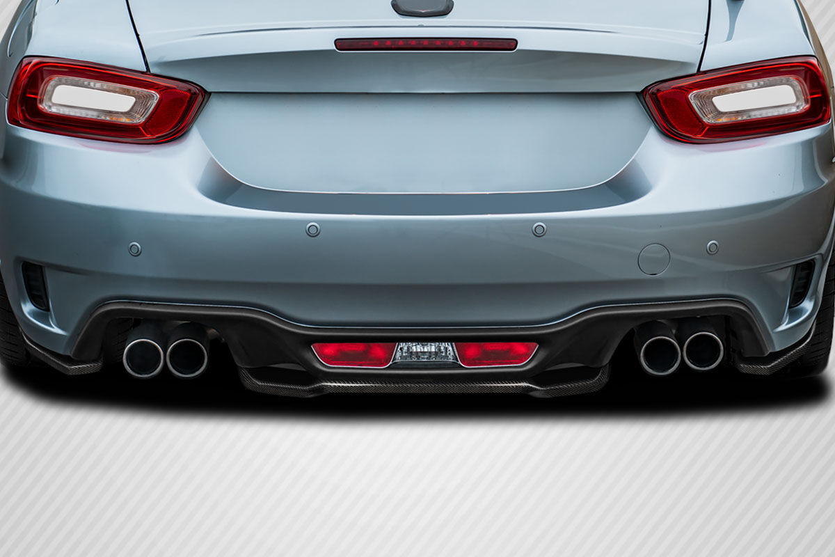 Carbon Creations Speed Style Carbon Fiber Rear Bumper Lip/Add On for 2017-2020 Fiat 124 Spider - 117068