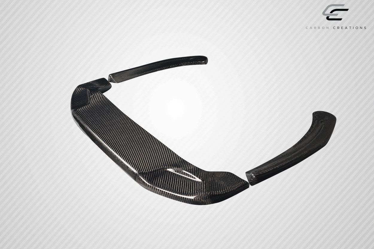 2017-2020 Fiat 124 Spider Carbon Fiber Speed Rear Lip Spoiler Splitters - 3 Pieces
