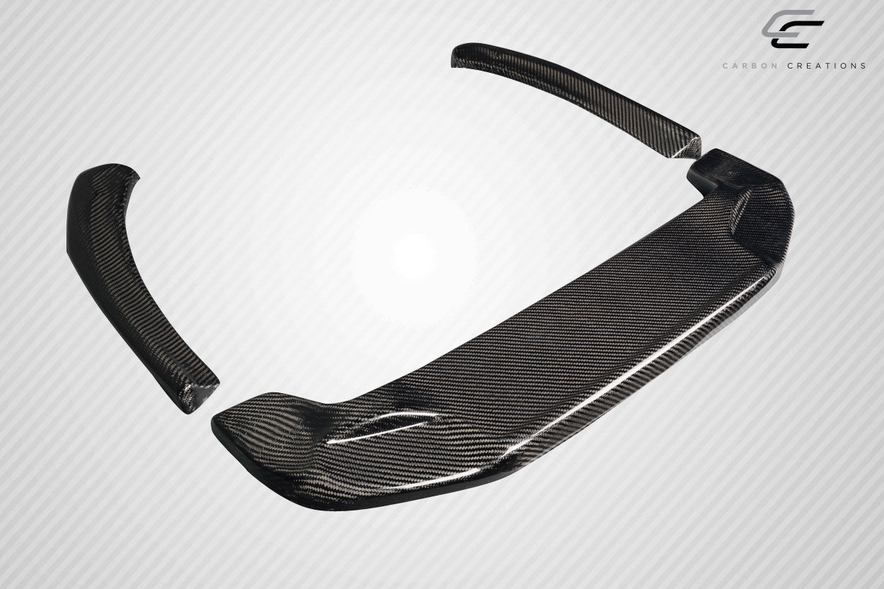 2017-2020 Fiat 124 Spider Carbon Fiber Speed Rear Lip Spoiler Splitters - 3 Pieces