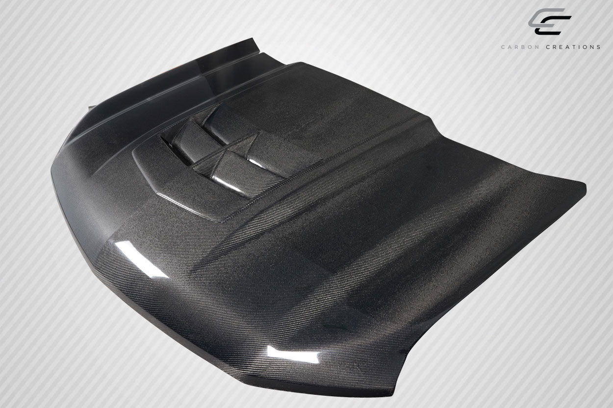 2019-2023 Chevrolet Silverado 1500 Carbon Fiber ZL1 Look Hood - 1 Piece