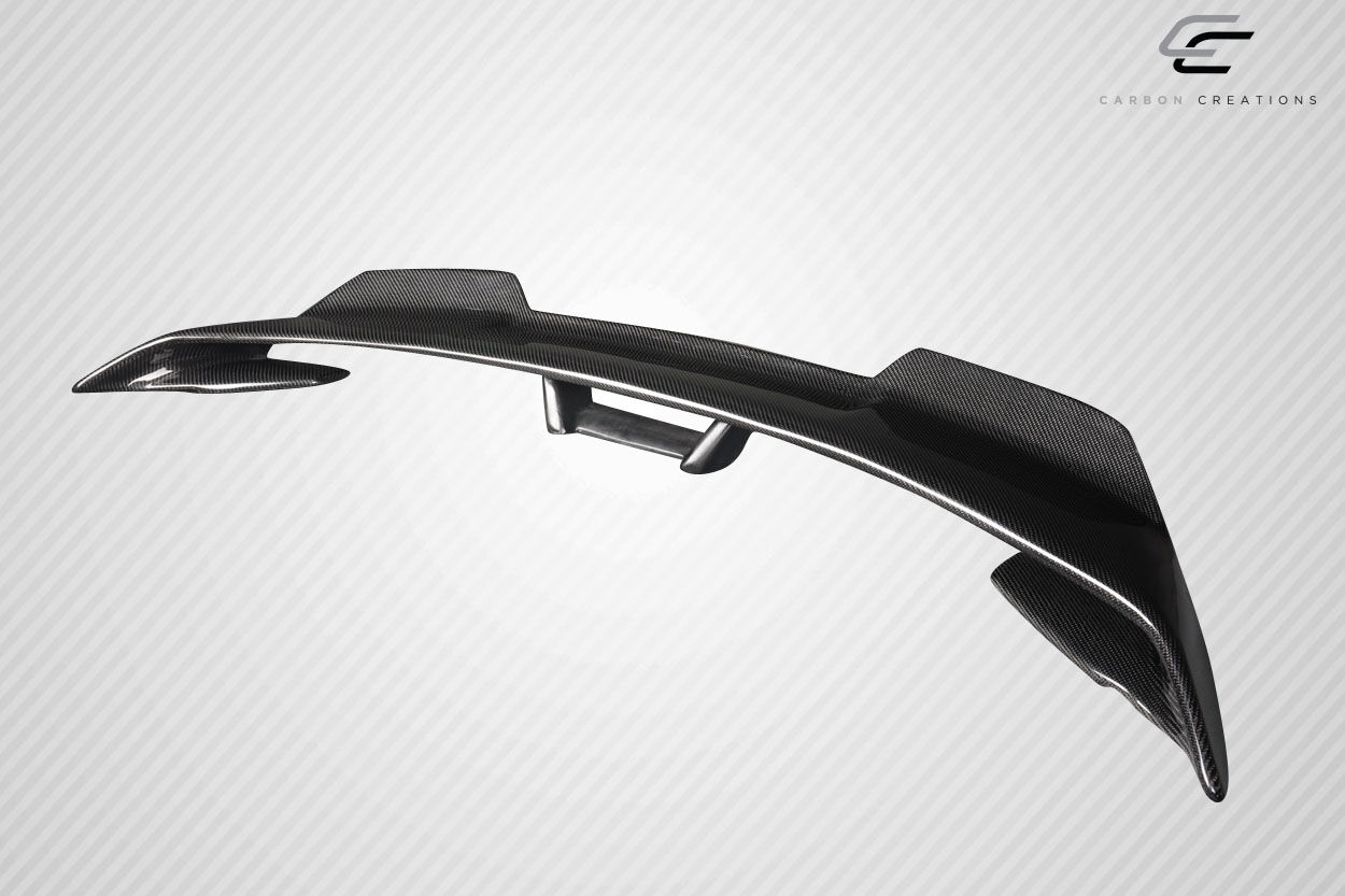 2015-2023 Ford Mustang Coupe Carbon Fiber Performance PP1 Wicker Rear Wing Spoiler - 1 Piece