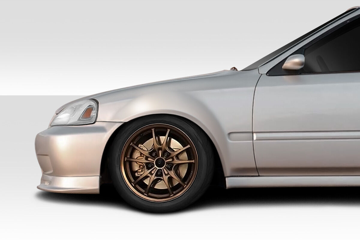 1999-2000 Honda Civic Duraflex K-Spec Front Fenders - 2 Pieces - 117351