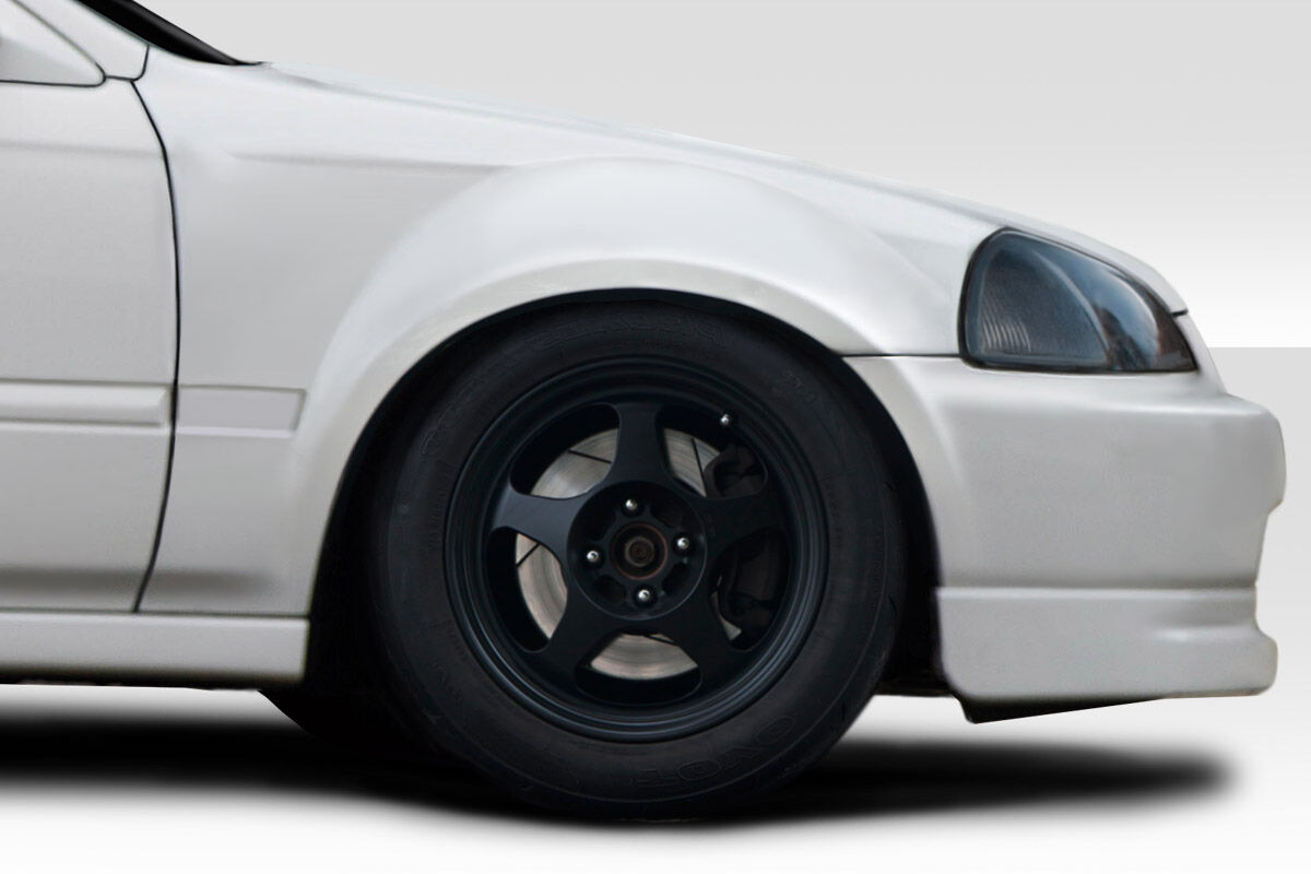 Duraflex K Spec Style Fiberglass/FRP Fenders for 1996-1998 Honda Civic - 117352