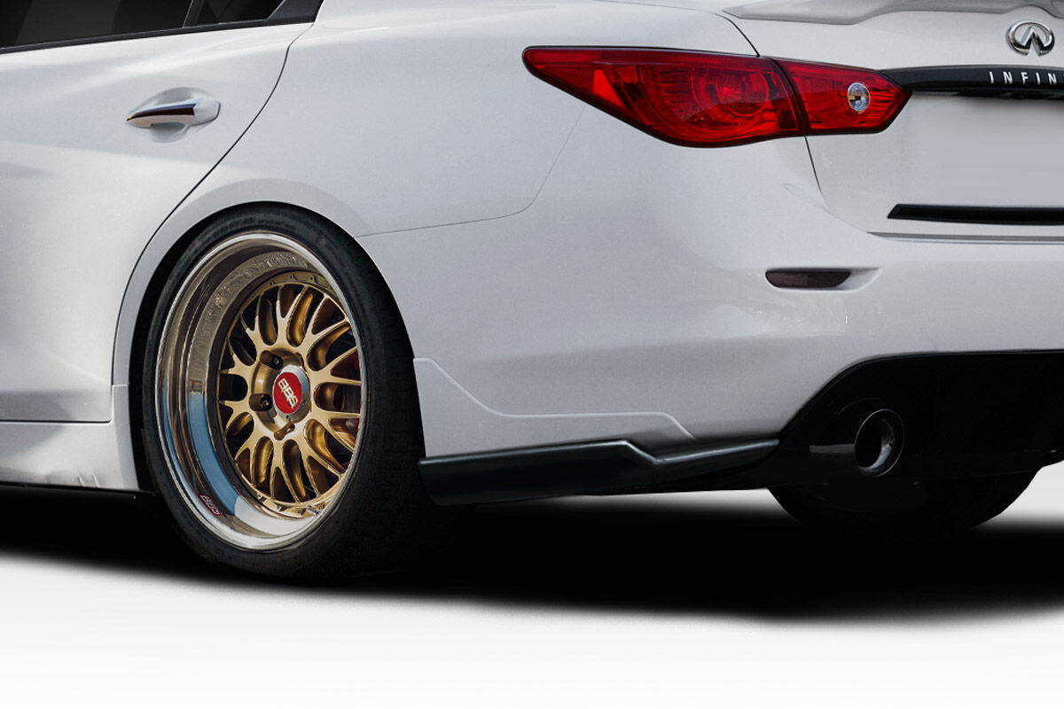 Duraflex D-Style Style Fiberglass/FRP Rear Bumper Lip/Add On for 2014-2017 Infiniti Q50 - 117383