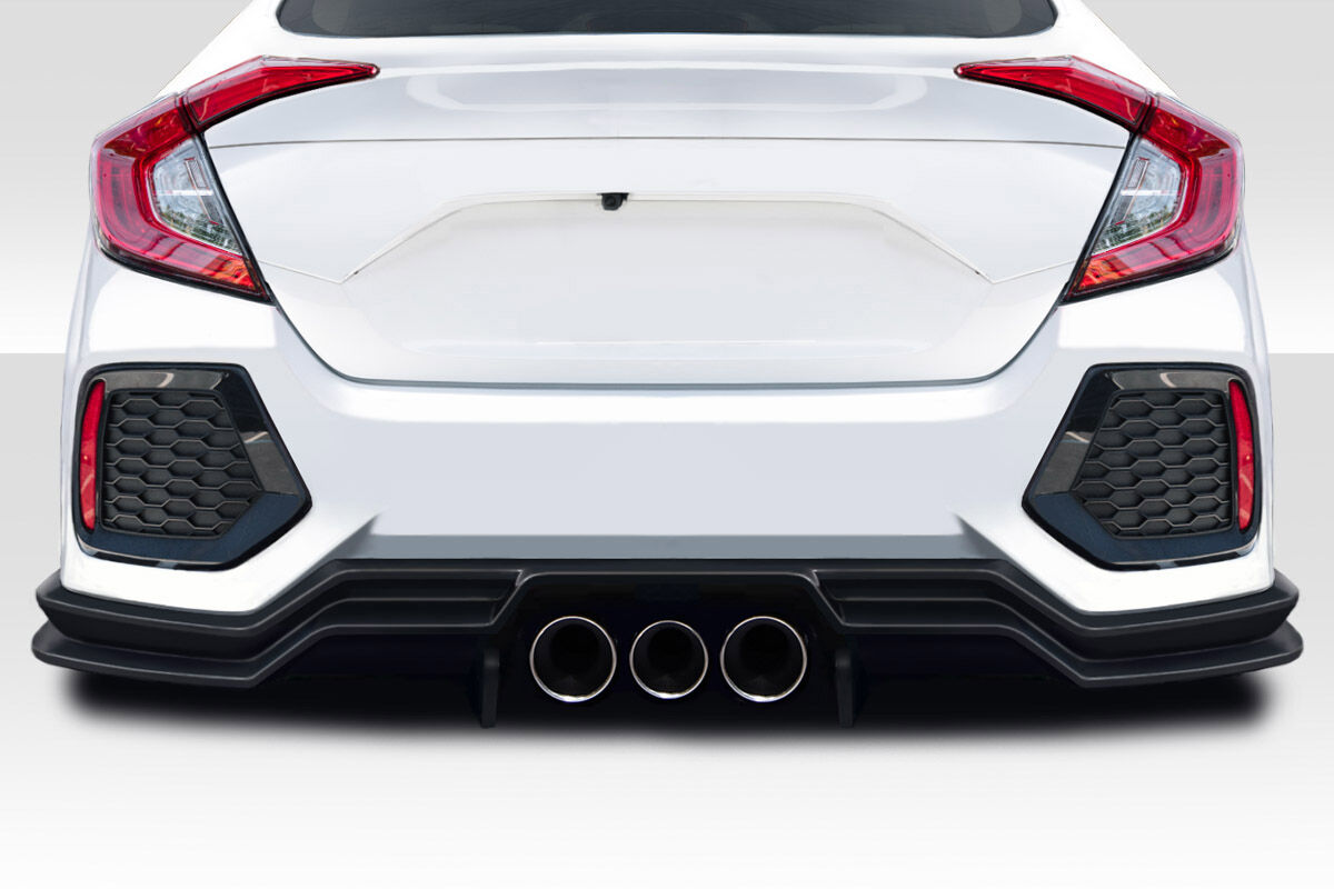 2016-2021 Honda Civic 4DR Duraflex Broman Rear Lip Spoiler Air Dam - 3 Pieces - 117596