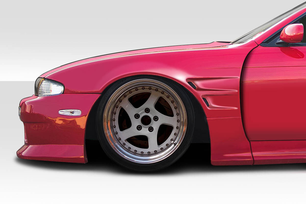 1995-1996 NIssan 240SX S14 Duraflex D1 Sport 30MM Front Fenders - 2 Piece - 117691