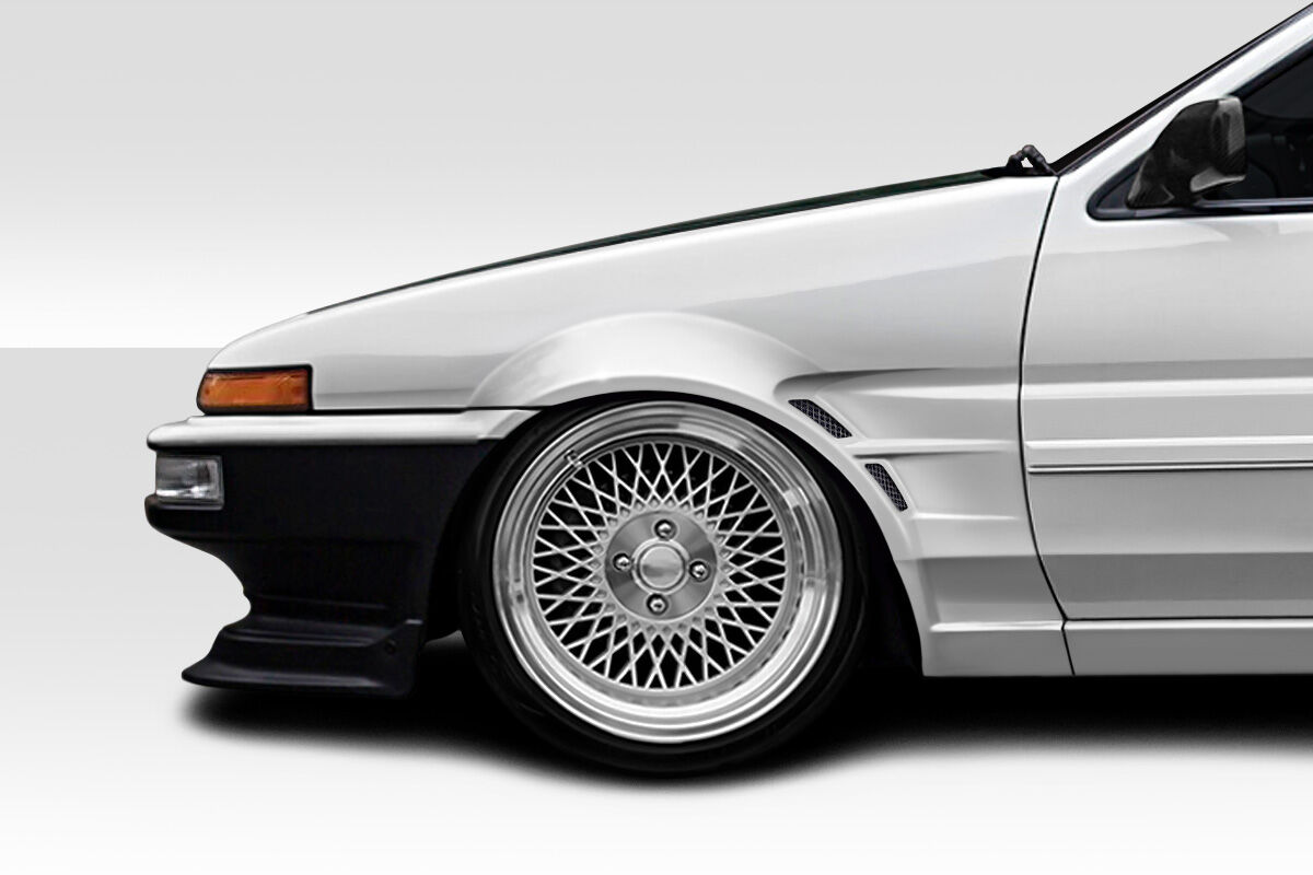 1984-1987 Toyota Corolla 2DR / HB Duraflex D1 Sport 25MM Front Fenders - 2 Piece - 117737