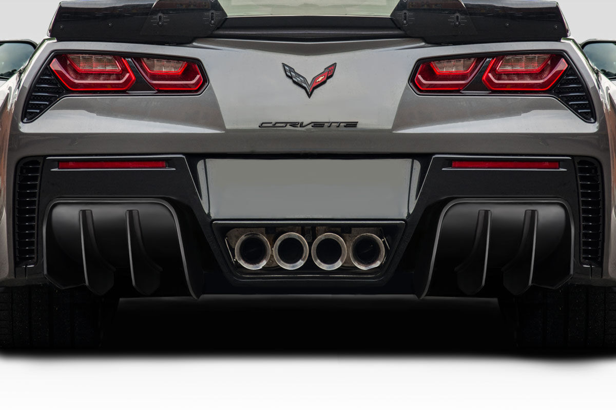 2014-2019 Chevrolet Corvette C7 Duraflex GTR Rear Diffuser - 2 Pieces - 117804